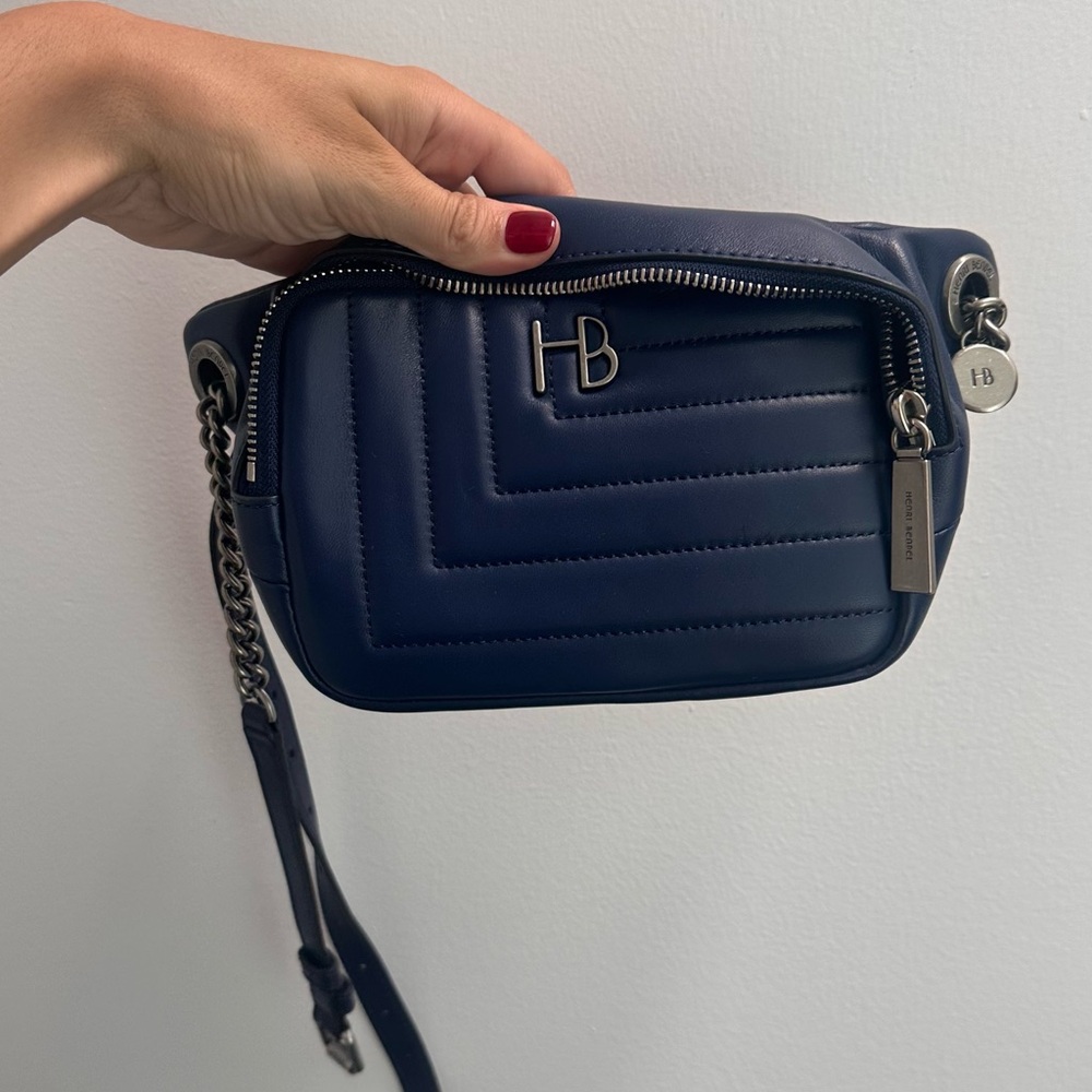 Navy Blue Quilted Women's Bag